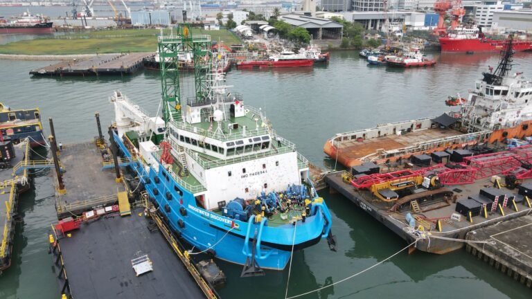 Korea-flagged geotechnical survey vessel in new guise hits the water (Gallery)