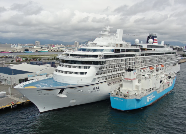 Asuka III, Japan’s biggest cruise ship, christened in Yokohama